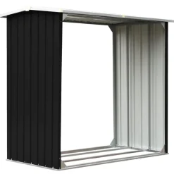 Houtkachel- & Haardaccessoires*vidaXL Haardhoutschuur 172x91x154 cm gegalvaniseerd staal Antraciet