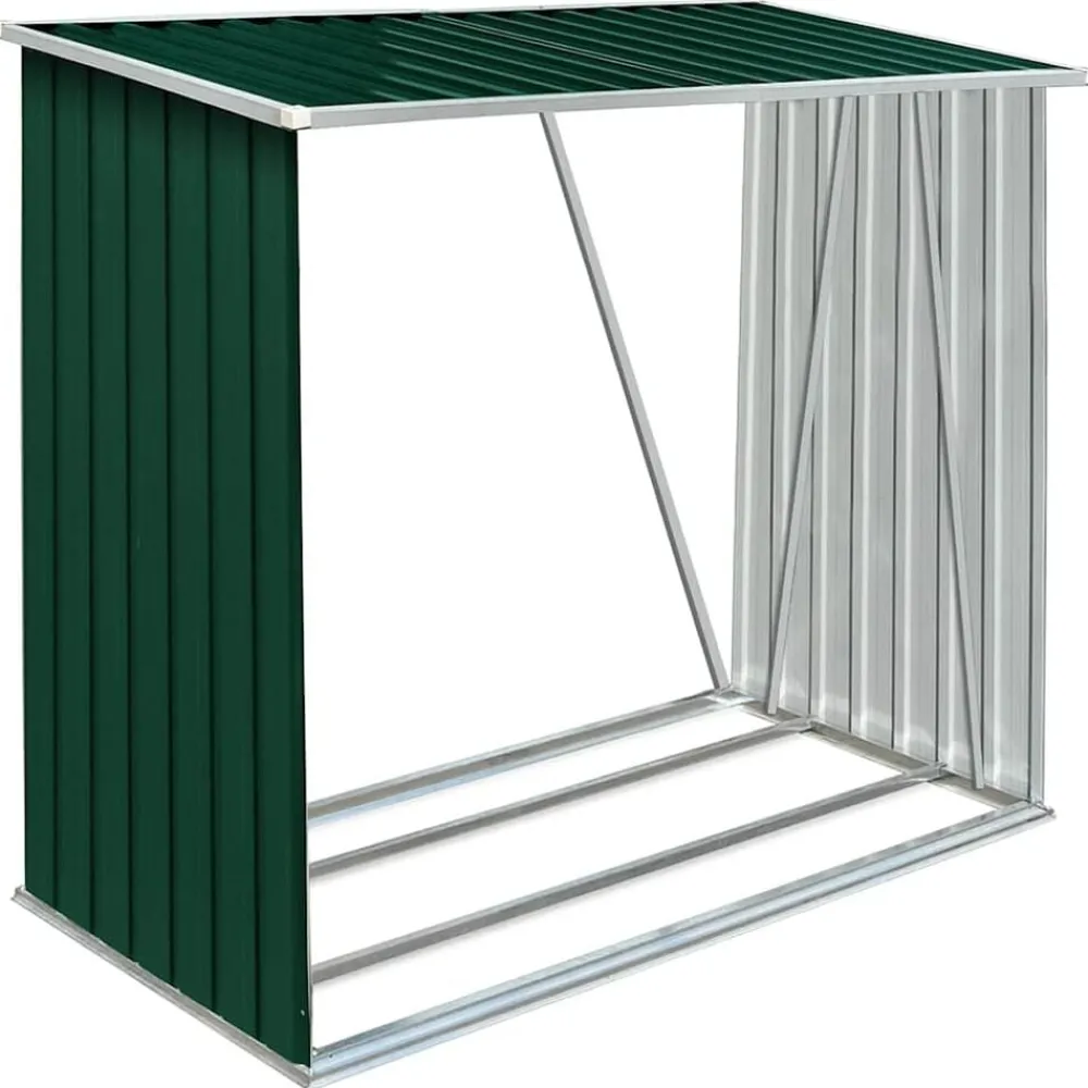 Haardhoutschuur 163x83x154 cm gegalvaniseerd staal>vidaXL Outlet