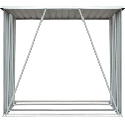 Haardhoutschuur 163x83x154 cm gegalvaniseerd staal><noscript><img width=