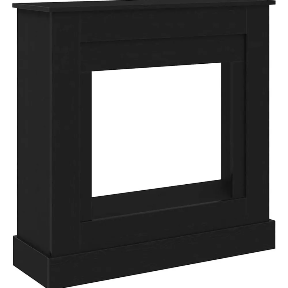 Houtkachel- & Haardaccessoires*vidaXL Haardombouw 90x30x90 cm spaanplaat kleurig Zwart eiken