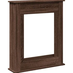 Houtkachel- & Haardaccessoires*vidaXL Haardombouw 75x20x87,5 cm bewerkt hout ig bruin eikenkleur