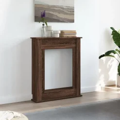 Houtkachel- & Haardaccessoires*vidaXL Haardombouw 75x20x87,5 cm bewerkt hout ig bruin eikenkleur