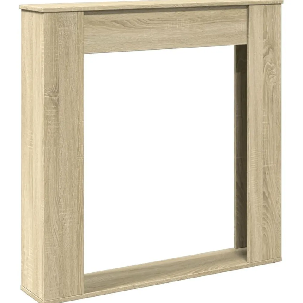 Haardombouw 100x20x100 cm bewerkt hout kleurig>vidaXL Clearance