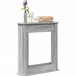 Haardombouw 75x20x87,5 cm bewerkt hout eikenkleur>vidaXL Hot