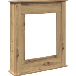 Houtkachel- & Haardaccessoires*vidaXL Haardombouw 75x20x87,5 cm bewerkt hout artisanaal eikenkleurig