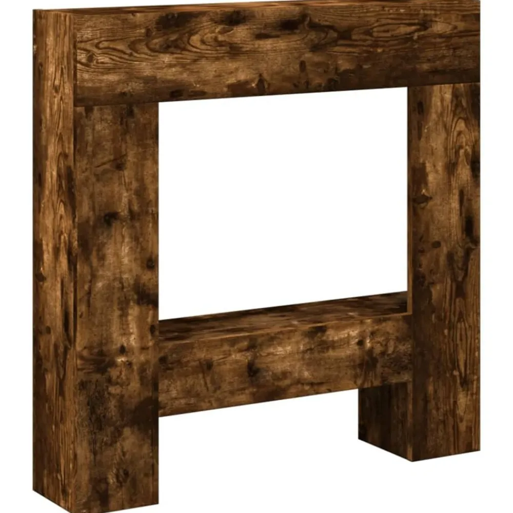 Haardombouw 81x18x82 cm bewerkt hout kleurig>vidaXL Best