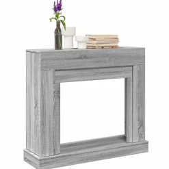Haardombouw 100x30x87,5 cm bewerkt hout eikenkleur>vidaXL Online