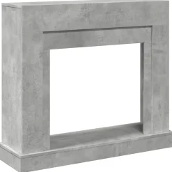 Houtkachel- & Haardaccessoires*vidaXL Haardombouw 100x30x87,5 cm bewerkt hout Betongrijs