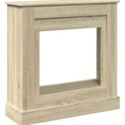 Houtkachel- & Haardaccessoires*vidaXL Haardombouw 90x30x90 cm bewerkt hout kleurig Sonoma eiken