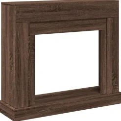 Houtkachel- & Haardaccessoires*vidaXL Haardombouw 100x30x87,5 cm bewerkt hout ig bruin eikenkleur