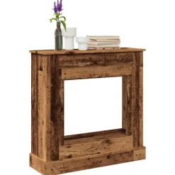 Haardombouw 90x30x90 cm bewerkt hout kleurig>vidaXL Online