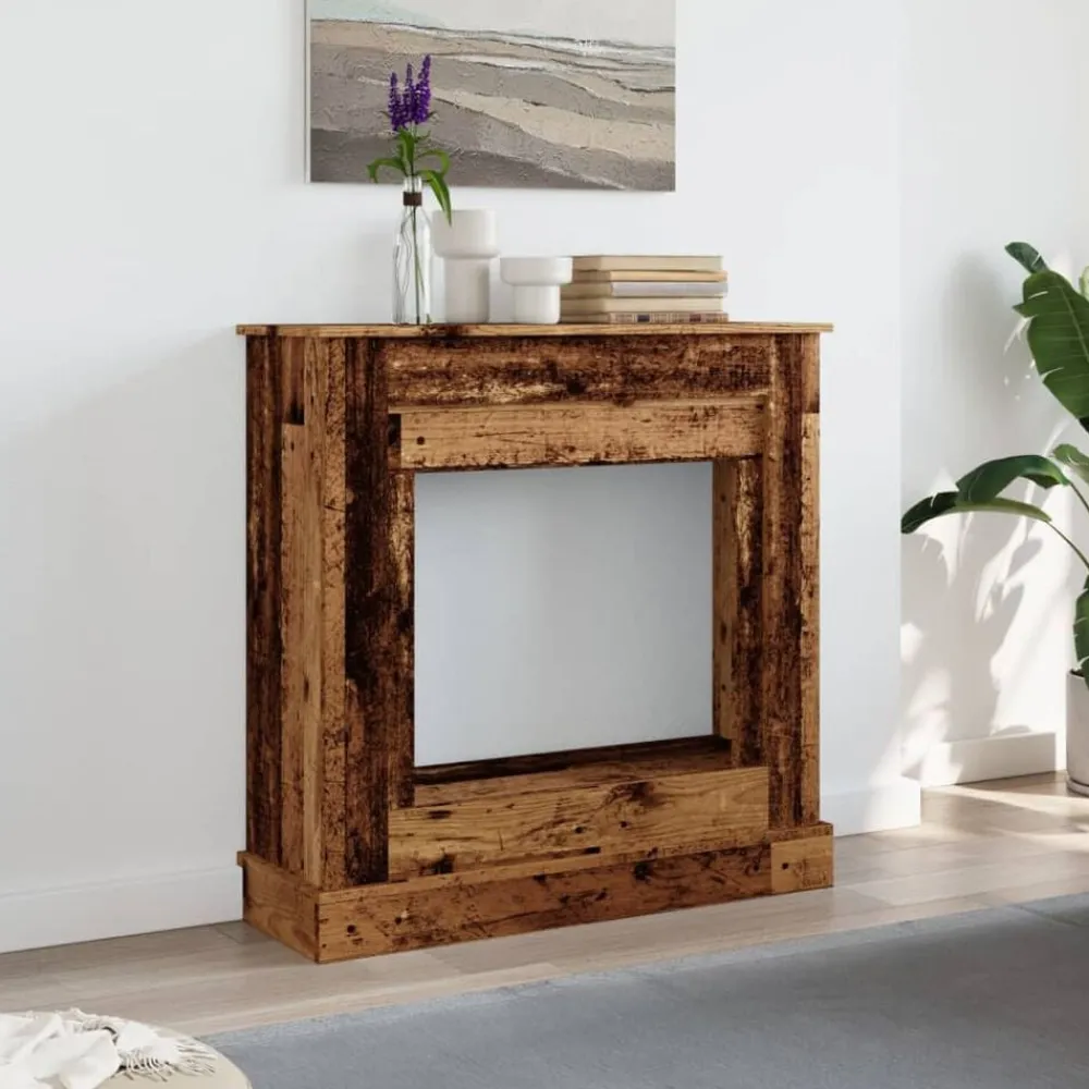 Haardombouw 90x30x90 cm bewerkt hout kleurig>vidaXL Online