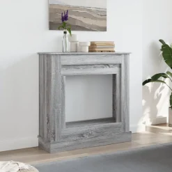Haardombouw 90x30x90 cm bewerkt hout eikenkleur><noscript><img width=