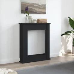 Houtkachel- & Haardaccessoires*vidaXL Haardombouw 75x20x87,5 cm bewerkt hout Zwart