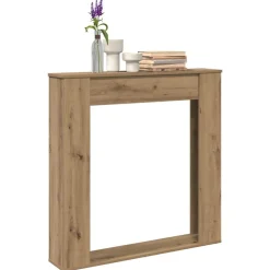 Haardombouw 100x20x100 cm bewerkt hout>vidaXL Outlet
