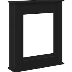 Haardombouw Zwarte Eiken 75x20x87,5 cm Engineered Wood>vidaXL Clearance