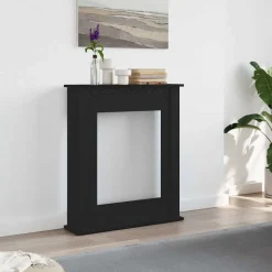 Haardombouw Zwarte Eiken 75x20x87,5 cm Engineered Wood>vidaXL Clearance