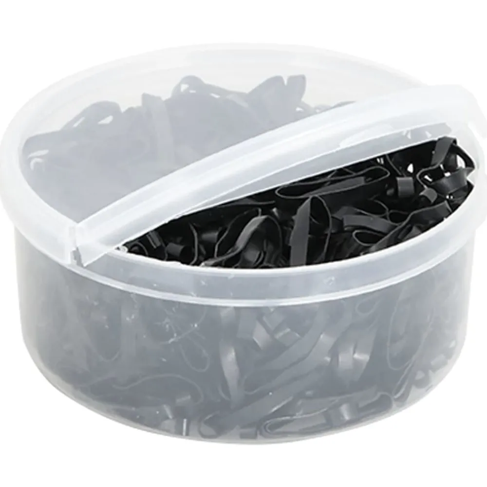 Haarelastiekjes paard 500 st silicone zwart>vidaXL Outlet