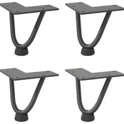 Haarnadelpoten voor Salontafel 4 st 10 cm massief staal kleurig>vidaXL Sale