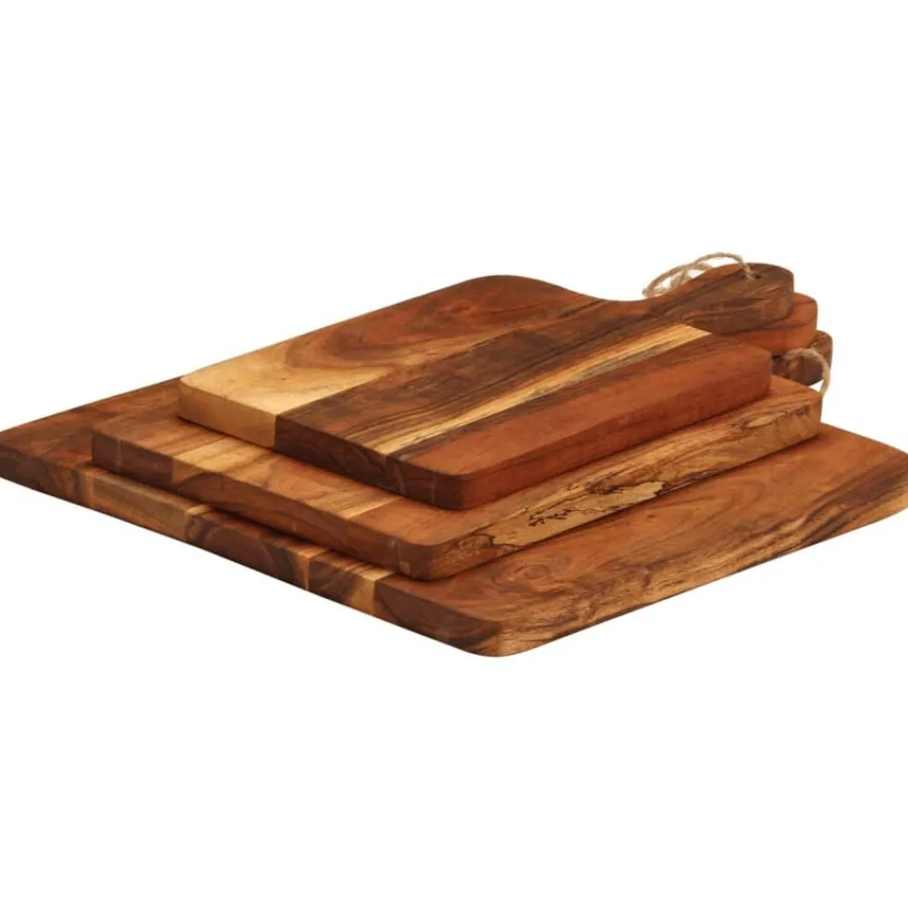 Hakblok 3 st massief acaciahout>vidaXL Sale