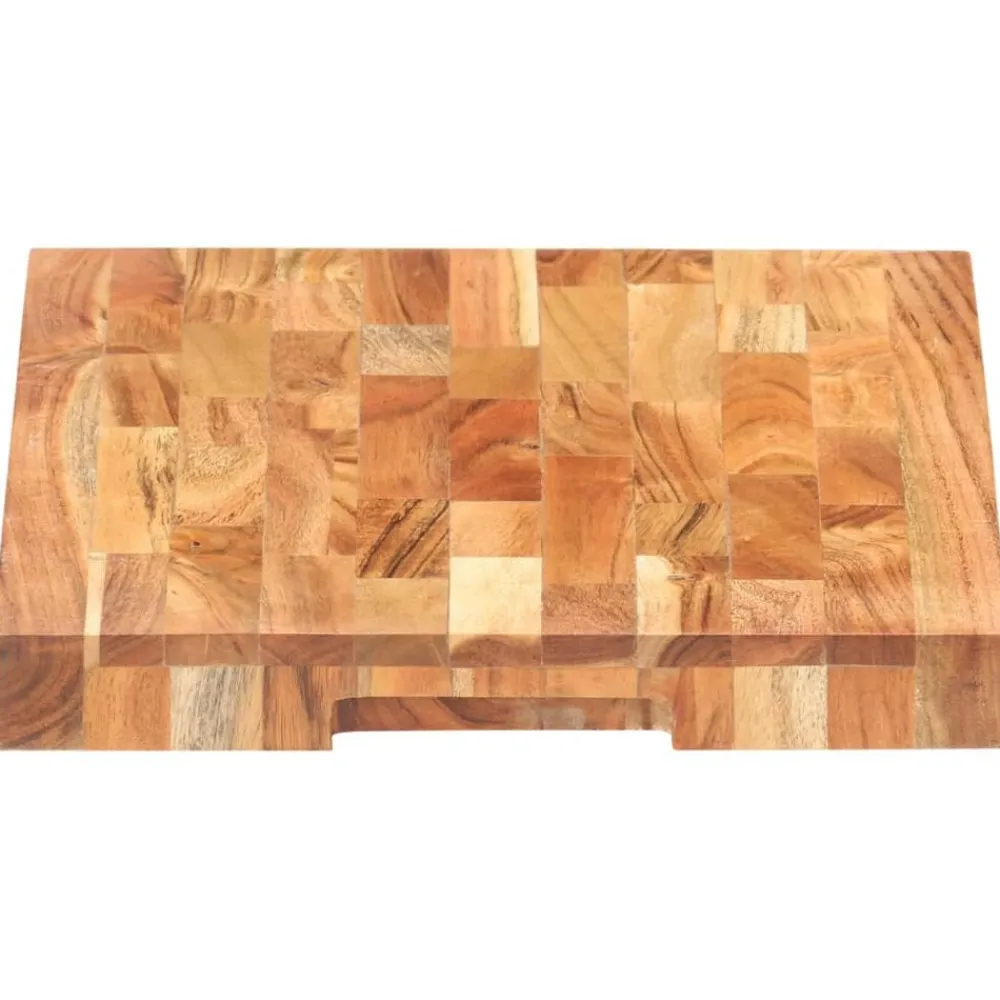 Hakblok 40x30x4 cm massief acaciahout>vidaXL Best