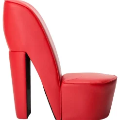 Stoelen*vidaXL Hakstoel kunstleer Rood