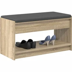 Halbank met kussen met plank Sonoma Eiken 83 x 38 x 45 cm><noscript><img width=
