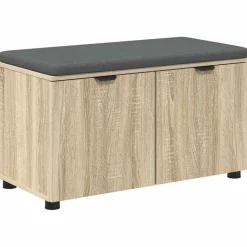 Halbank met kussen met plank 80 x 38 x 46 cm>vidaXL Best