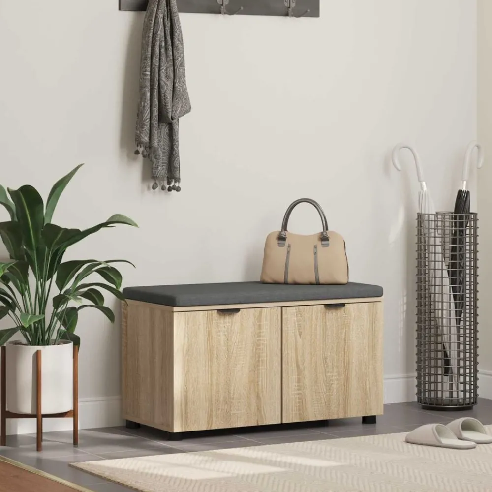 Halbank met kussen met plank 80 x 38 x 46 cm>vidaXL Best