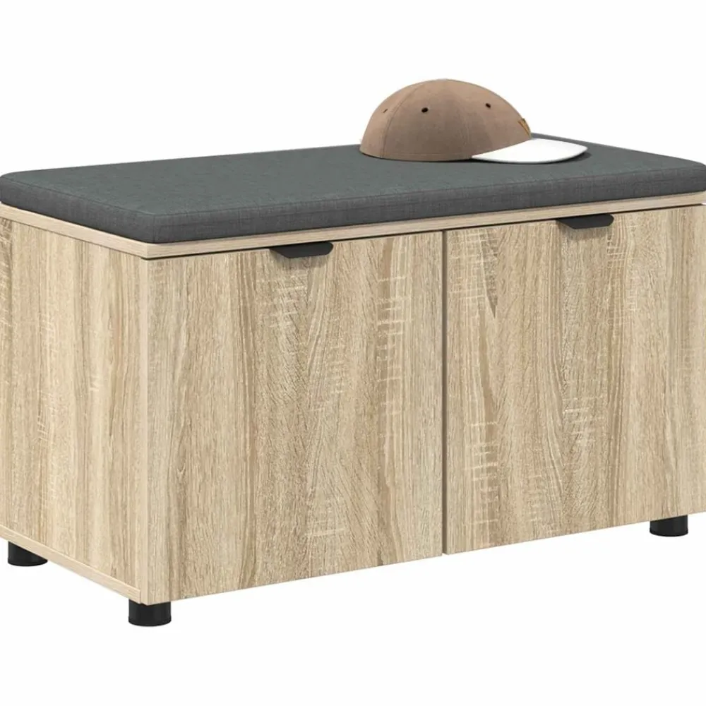Halbank met kussen met plank 80 x 38 x 46 cm>vidaXL Best