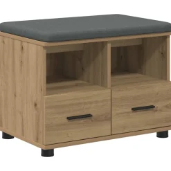 Halbank met kussen met lade Artisan Eik 60 x 38 x 46 cm>vidaXL Outlet