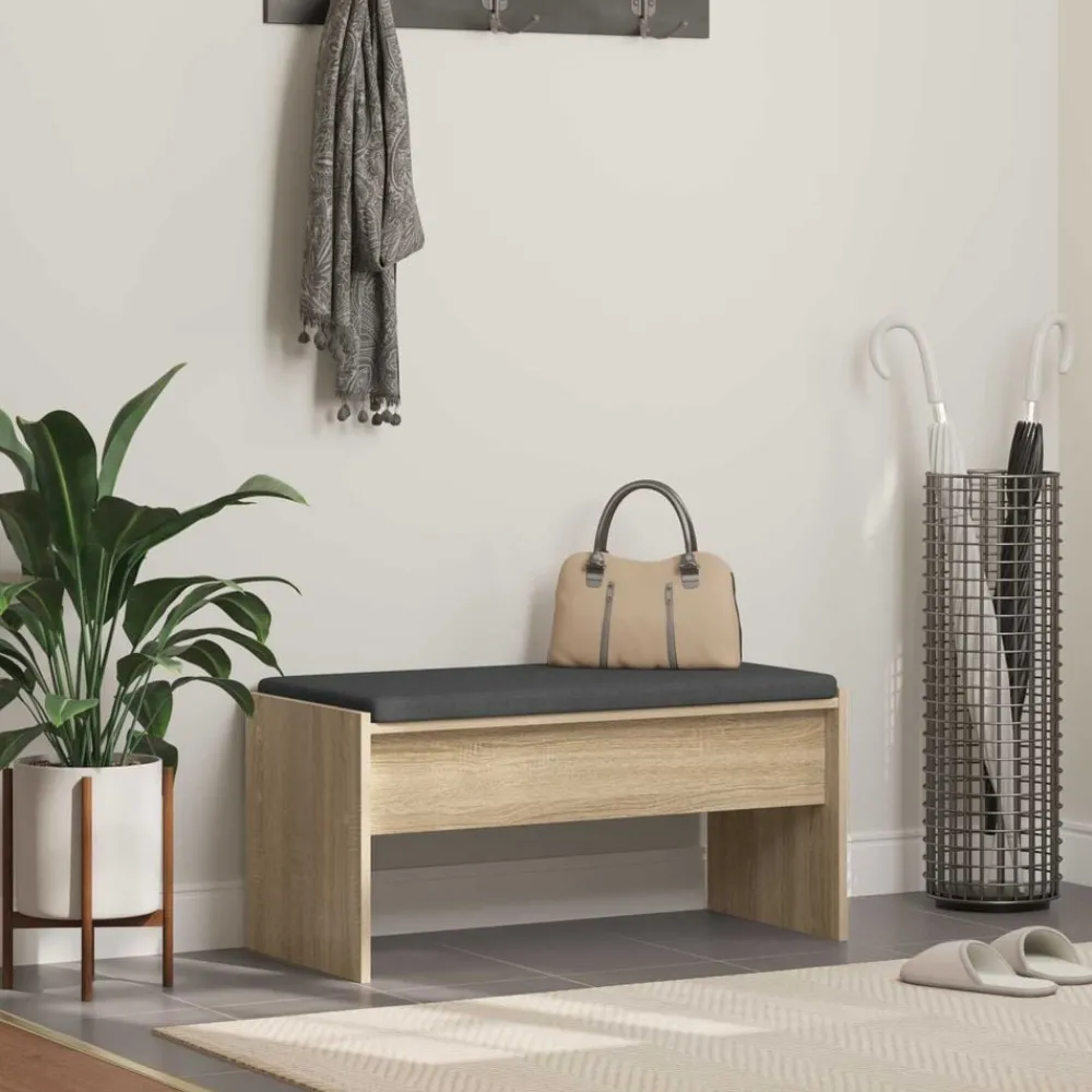 Halbank met kussen 83 x 38 x 40 cm>vidaXL Best