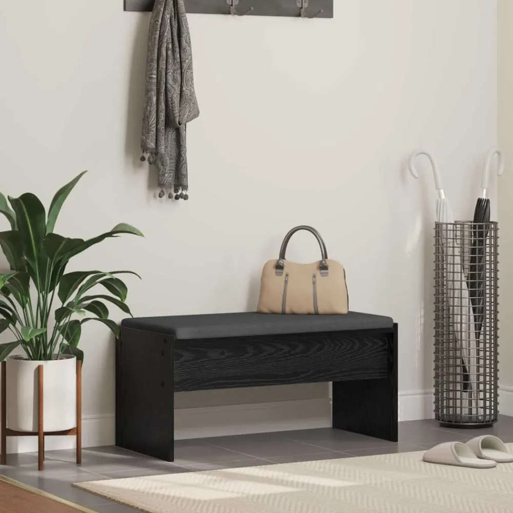 Halbank met kussen 83 x 38 x 40 cm>vidaXL