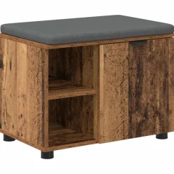 Halbank Oudhout 60 x 38 x 46 cm Geïndustrialiseerd hout en stof>vidaXL Hot