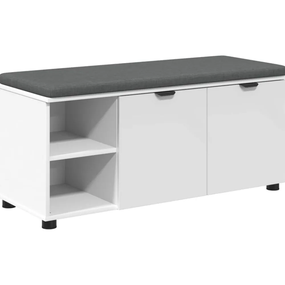 Halbank 100 x 38 x 46 cm Geïndustrialiseerd hout en stof>vidaXL Clearance