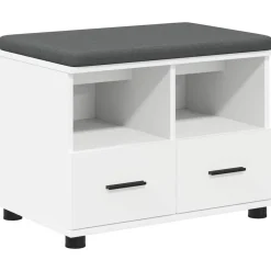 Halbank 60 x 38 x 46 cm Bewerkt hout en stof>vidaXL Discount
