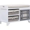 Halbank 70x33,5x45 cm paulowniahout wit>vidaXL Outlet