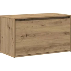 Bankjes*vidaXL Halbankje 80x40x45 cm bewerkt hout artisanaal eikenkleur artisanaal eikenkleurig