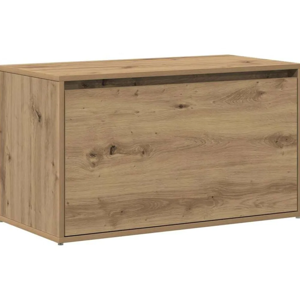 Bankjes*vidaXL Halbankje 80x40x45 cm bewerkt hout artisanaal eikenkleur artisanaal eikenkleurig
