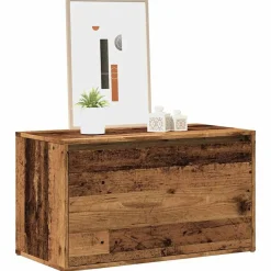 Bankjes*vidaXL Halbankje 80x40x45 cm bewerkt hout kleurig Oud hout