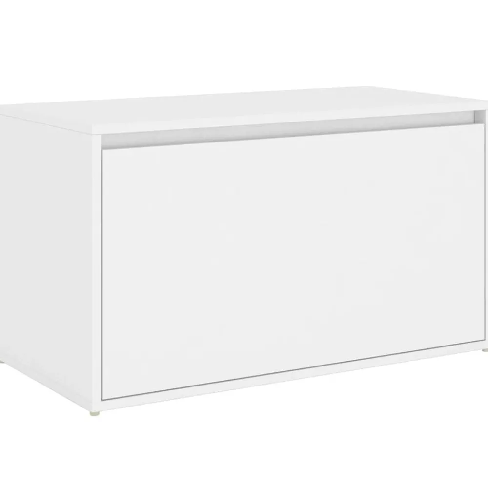 Bankjes*vidaXL Halbankje 80x40x45 cm bewerkt hout Wit