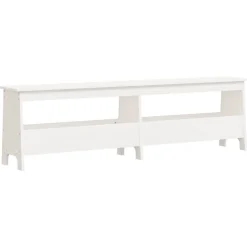 Bankjes*vidaXL Halbankje 160x28x45 cm massief grenenhout Wit