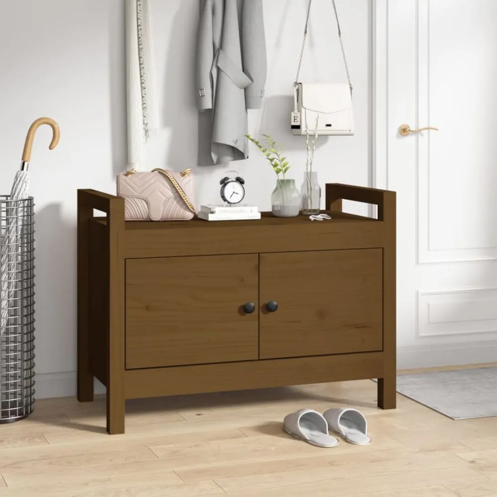 Halbankje 80x40x60 cm massief grenenhout>vidaXL Outlet