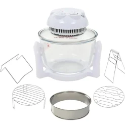 Halogeen heteluchtoven met uitbreidingsring 800 W 10 L>vidaXL Hot