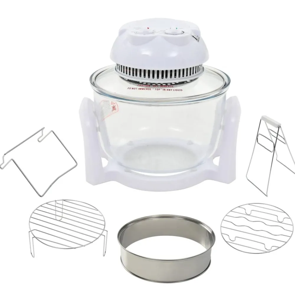 Halogeen heteluchtoven met uitbreidingsring 800 W 10 L>vidaXL Hot