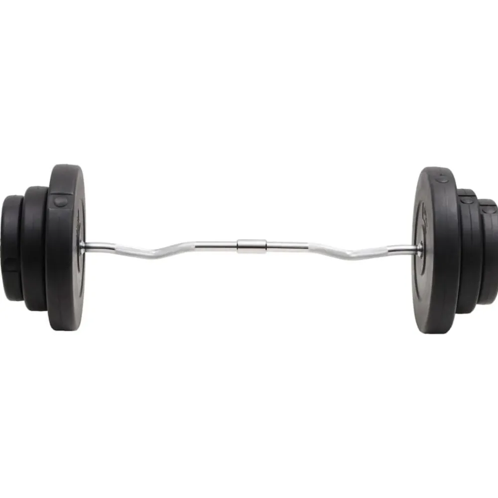 Halter gebogen met gewichten 60 kg>vidaXL Hot