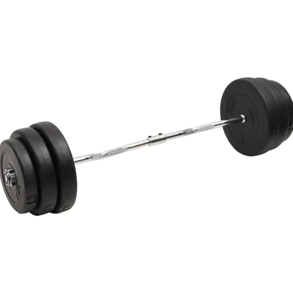 Halter gebogen met gewichten 90 kg>vidaXL