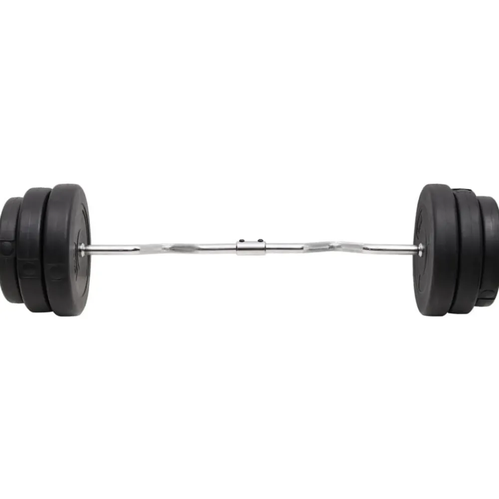 Halter gebogen met gewichten 90 kg>vidaXL