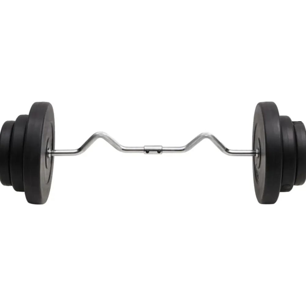 Halter gebogen met gewichten 60 kg>vidaXL Outlet