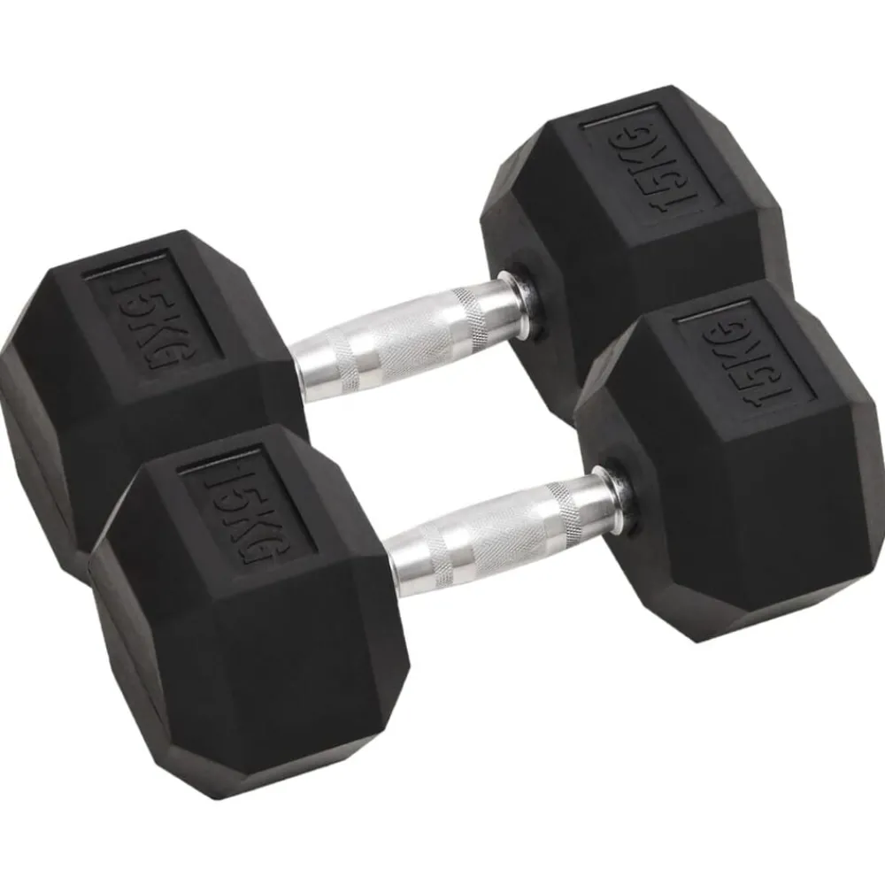 Halters 2 st 30 kg totaal gietijzer>vidaXL Discount